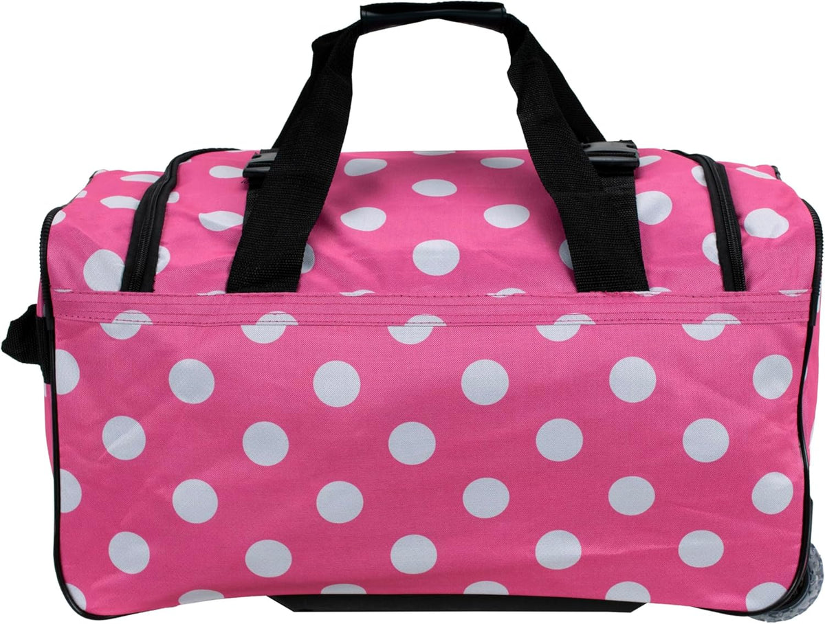 Rolling Duffel Bag, Black, 22" - Colors B