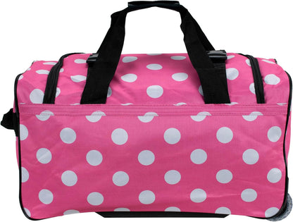 Rolling Duffel Bag, Black, 22" - Colors B