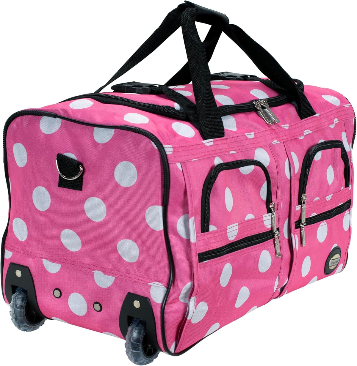 Rolling Duffel Bag, Black, 22" - Colors B