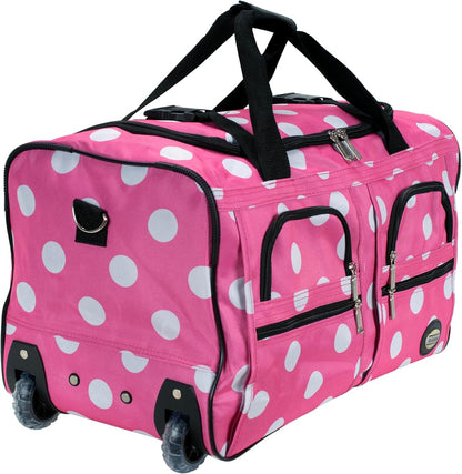 Rolling Duffel Bag, Black, 22" - Colors B