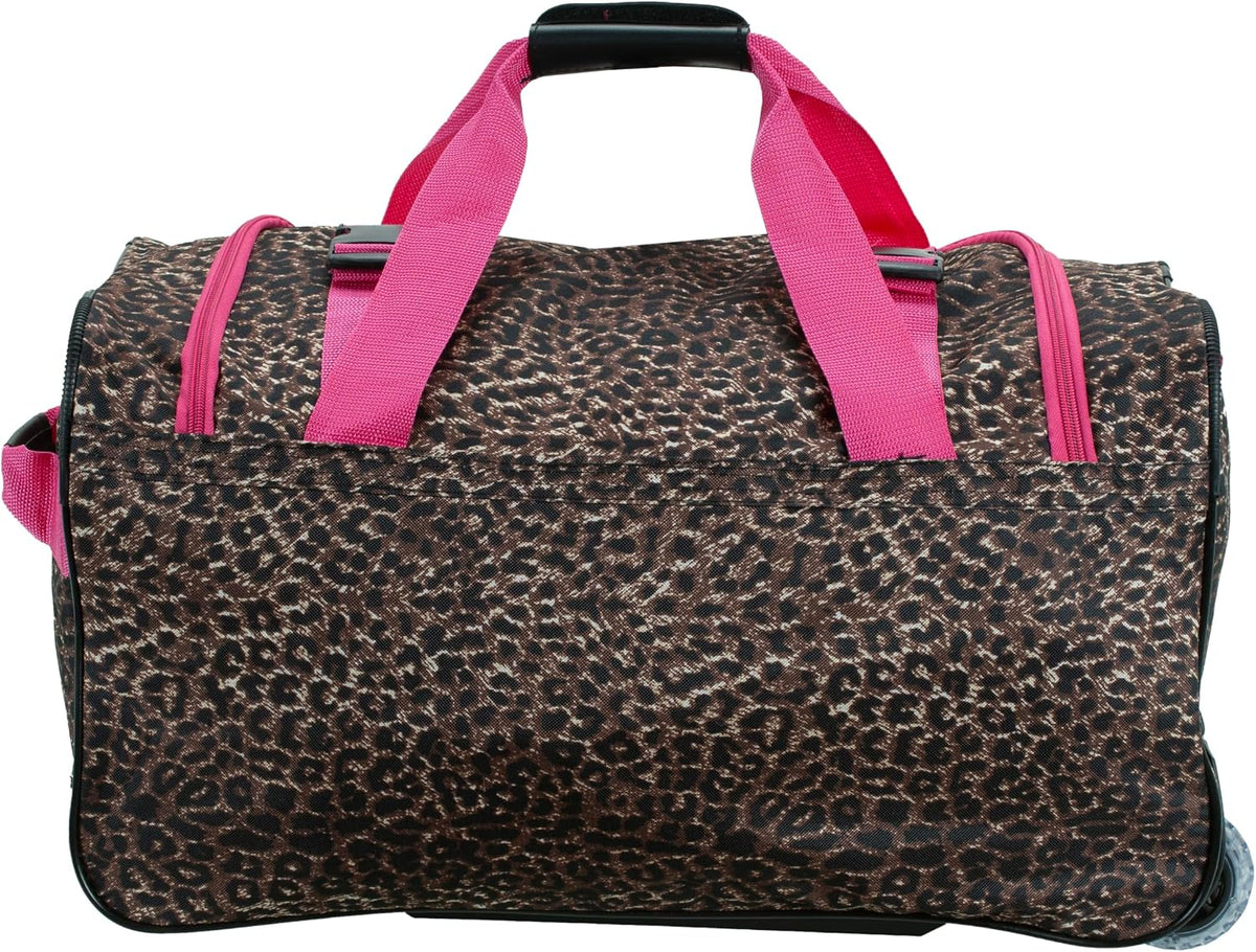 Rolling Duffel Bag, Black, 22" - Colors B