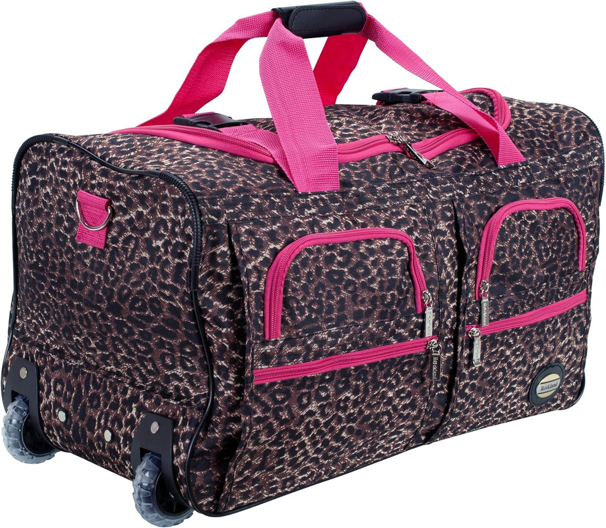 Rolling Duffel Bag, Black, 22" - Colors B