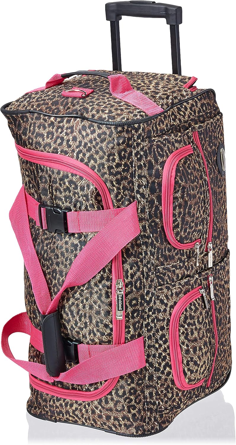 Rolling Duffel Bag, Black, 22" - Colors B