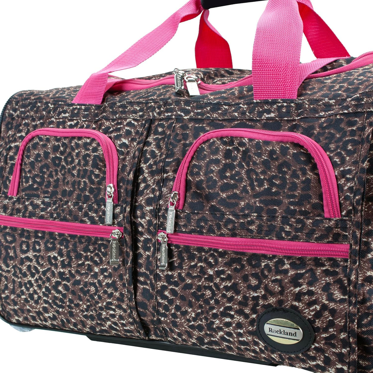 Rolling Duffel Bag, Black, 22" - Colors B