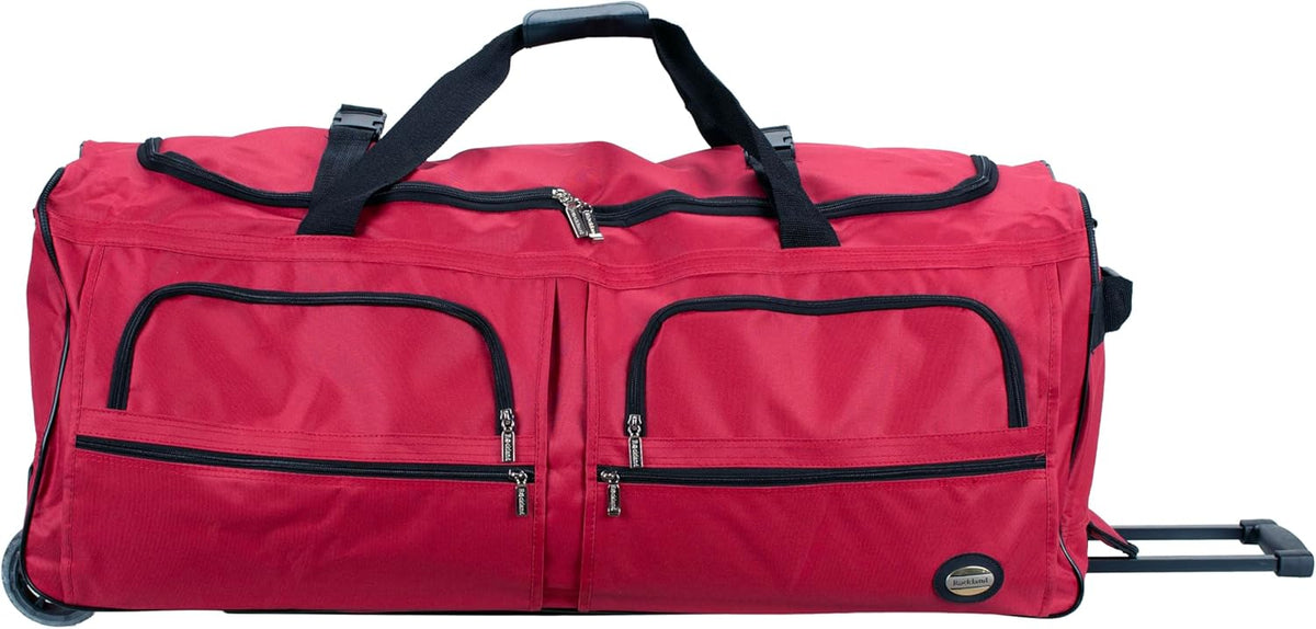 Rolling Duffel Bag, Black, 22" - Colors B