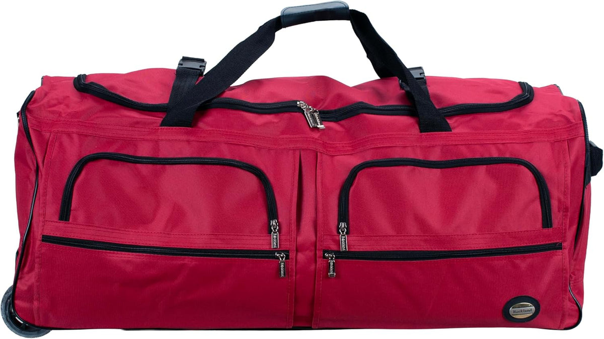 Rolling Duffel Bag, Black, 22" - Colors B