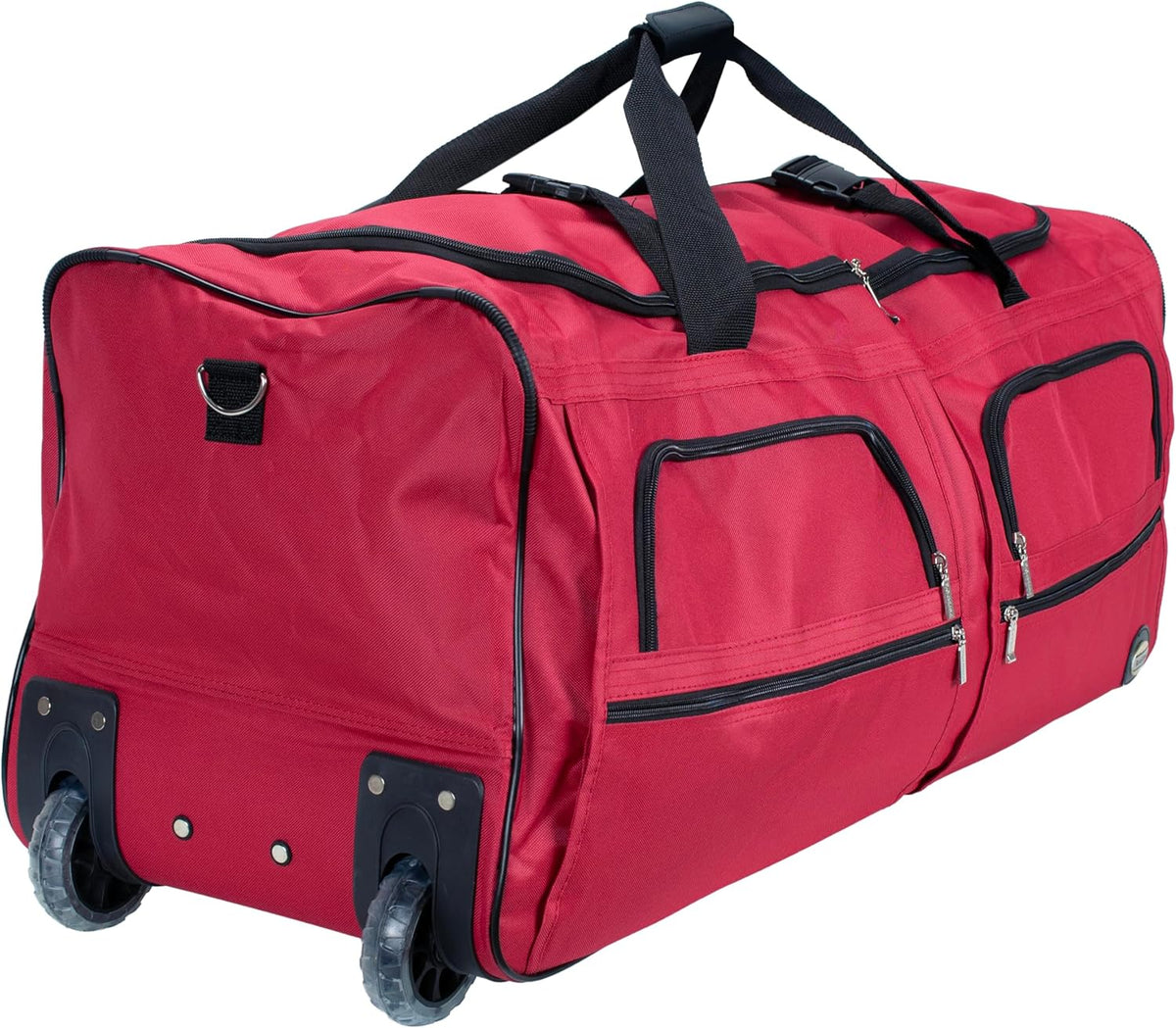 Rolling Duffel Bag, Black, 22" - Colors B