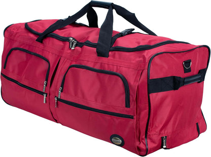 Rolling Duffel Bag, Black, 22" - Colors B