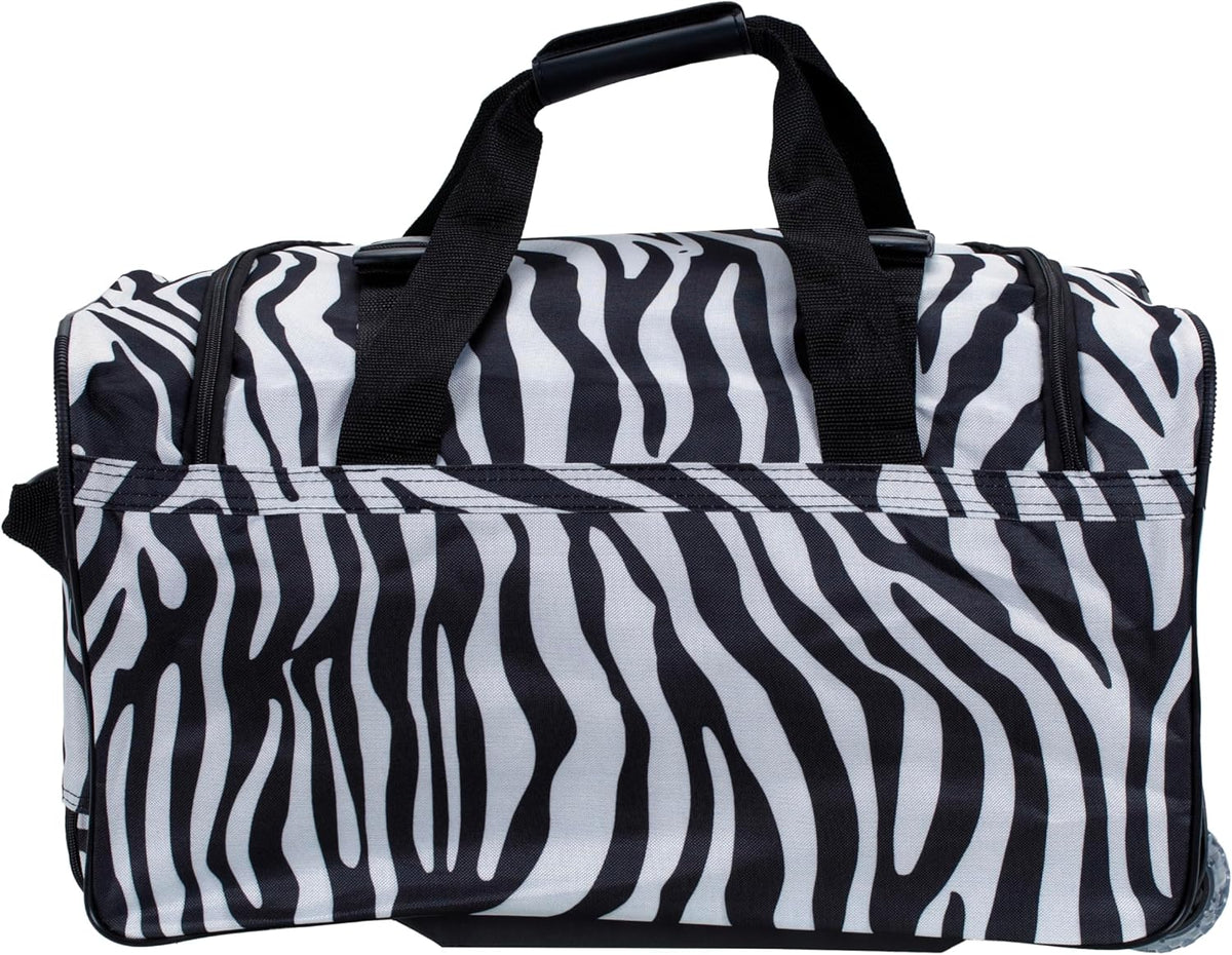 Rolling Duffel Bag, Black, 22" - Colors B