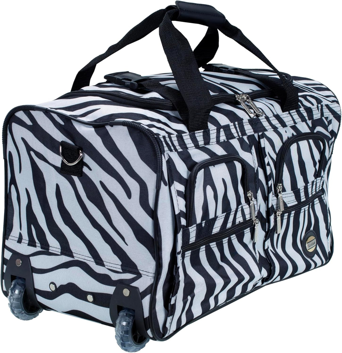 Rolling Duffel Bag, Black, 22" - Colors B