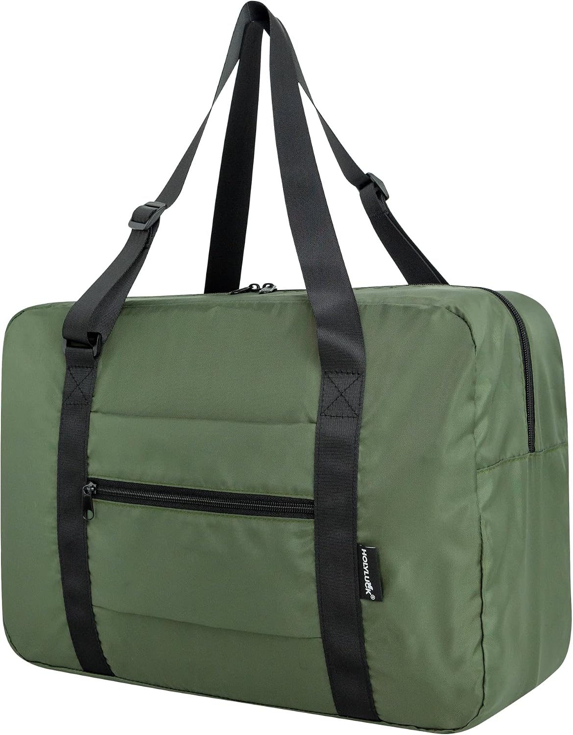 Foldable Travel Duffle Bag, Airlines Approved Carry On Bag Weekender Overnight Bag for Men Women, 40L (Black)