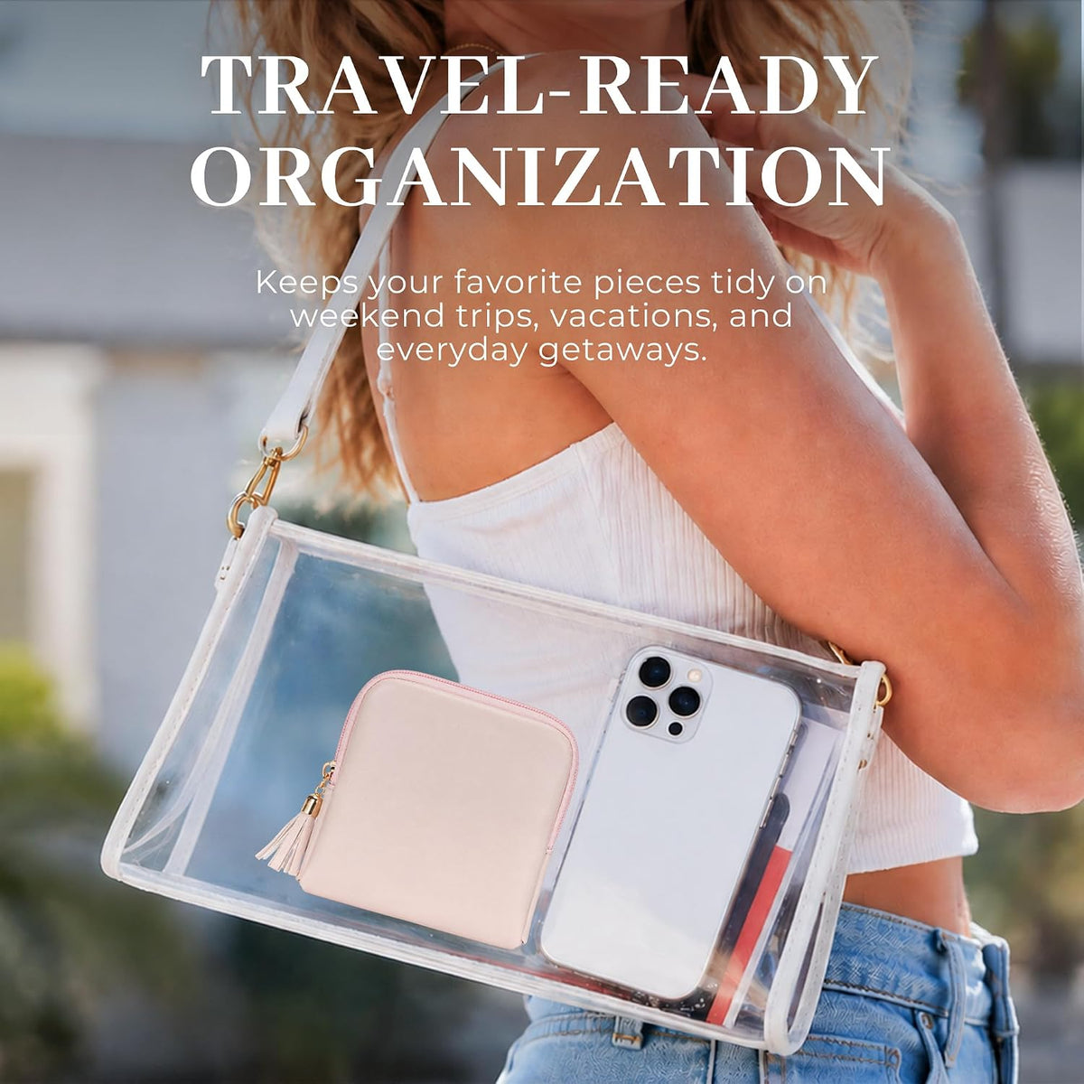 Small Travel Jewelry Case, Jewelry Organizer Pouch Bags with Zipper | Portable Velvet Storage Bag for Women, Jewelry Travel Case for Bracelet Rings Earring Travel Accessories Holder