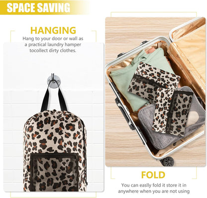 Laundry Bag Backpack, Extra Large Travel Laundry Bag with Mesh Pocket & Adjustable Shoulder Straps,Dirty Clothes Travel Bag for College Students Dorm,Apartment(Sunflower)