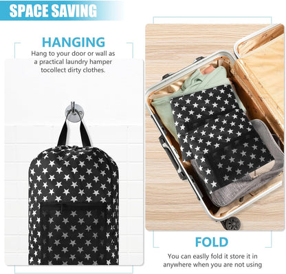Laundry Bag Backpack, Extra Large Travel Laundry Bag with Mesh Pocket & Adjustable Shoulder Straps,Dirty Clothes Travel Bag for College Students Dorm,Apartment(Sunflower)