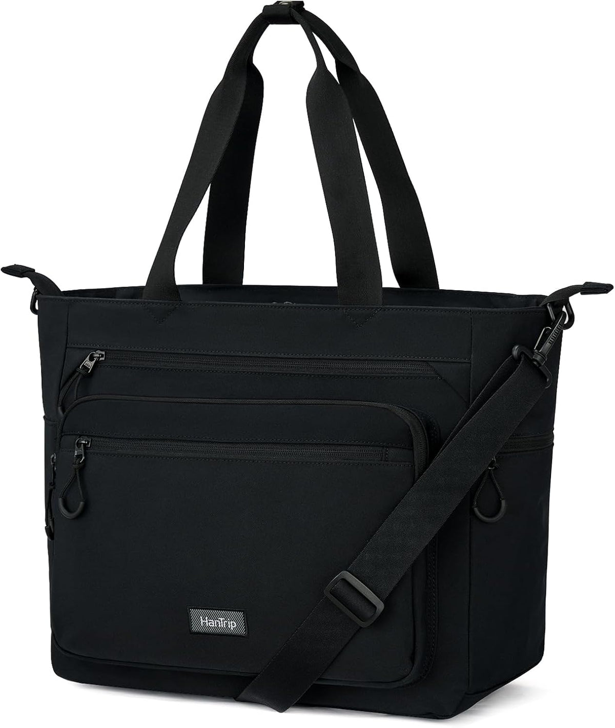 Travel Tote Bags for Women Extra Large Canvas Laptop Tote Bag with Zipper Pockets Luggage Sleeve