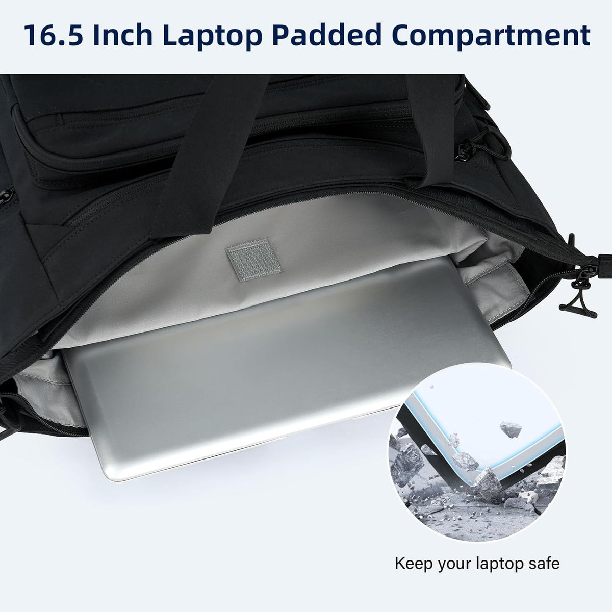 Travel Tote Bags for Women Extra Large Canvas Laptop Tote Bag with Zipper Pockets Luggage Sleeve