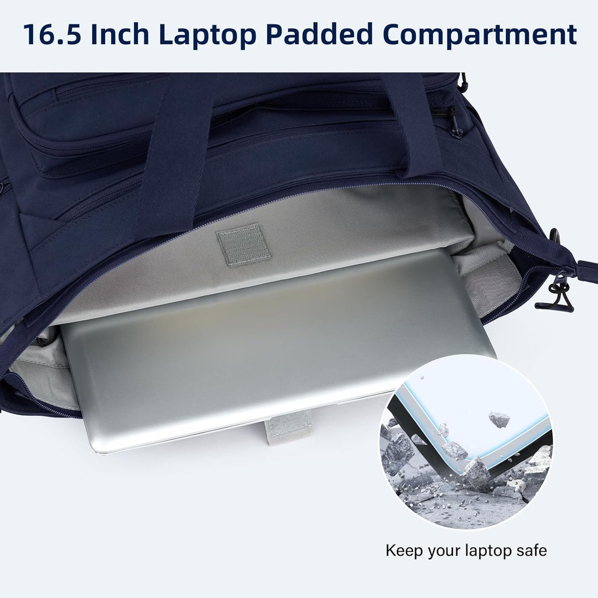 Travel Tote Bags for Women Extra Large Canvas Laptop Tote Bag with Zipper Pockets Luggage Sleeve