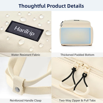 Travel Tote Bags for Women Extra Large Canvas Laptop Tote Bag with Zipper Pockets Luggage Sleeve