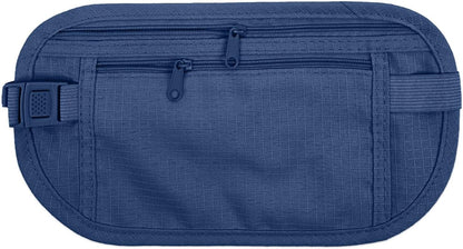 Slim Fanny Pack, Hidden Money Belt, Secure Travel Pouch Protects Cash, Cards, Passport, Travel Documents, and Smartphone, Beige