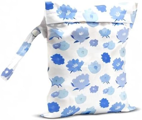 Wet Bag Wet Dry Bag Wet Bag for Swimsuit Travel Beach Pool Diapers Dirty Yoga Gym Clothes Toiletries Makeup Bag Waterproof Reusable Cute Daisy Floral Flower