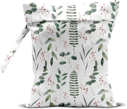 Wet Bag Wet Dry Bag Wet Bag for Swimsuit Travel Beach Pool Diapers Dirty Yoga Gym Clothes Toiletries Makeup Bag Waterproof Reusable Cute Daisy Floral Flower