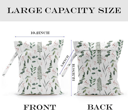 Wet Bag Wet Dry Bag Wet Bag for Swimsuit Travel Beach Pool Diapers Dirty Yoga Gym Clothes Toiletries Makeup Bag Waterproof Reusable Cute Daisy Floral Flower