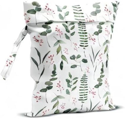 Wet Bag Wet Dry Bag Wet Bag for Swimsuit Travel Beach Pool Diapers Dirty Yoga Gym Clothes Toiletries Makeup Bag Waterproof Reusable Cute Daisy Floral Flower