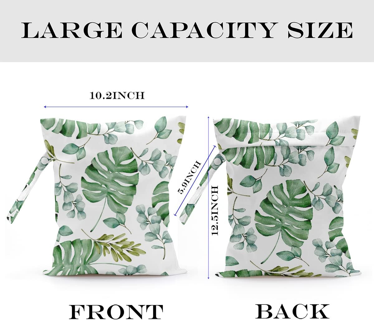 Wet Bag Wet Dry Bag Wet Bag for Swimsuit Travel Beach Pool Diapers Dirty Yoga Gym Clothes Toiletries Makeup Bag Waterproof Reusable Cute Daisy Floral Flower