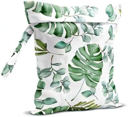 Wet Bag Wet Dry Bag Wet Bag for Swimsuit Travel Beach Pool Diapers Dirty Yoga Gym Clothes Toiletries Makeup Bag Waterproof Reusable Cute Daisy Floral Flower