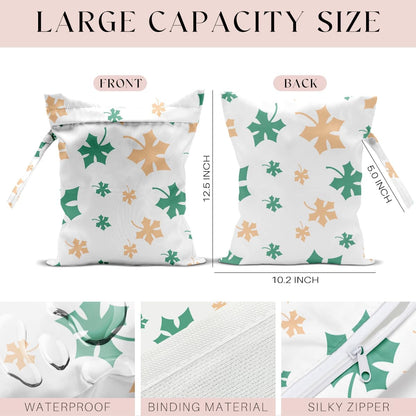 Wet Bag Wet Dry Bag Wet Bag for Swimsuit Travel Beach Pool Diapers Dirty Yoga Gym Clothes Toiletries Makeup Bag Waterproof Reusable Cute Daisy Floral Flower