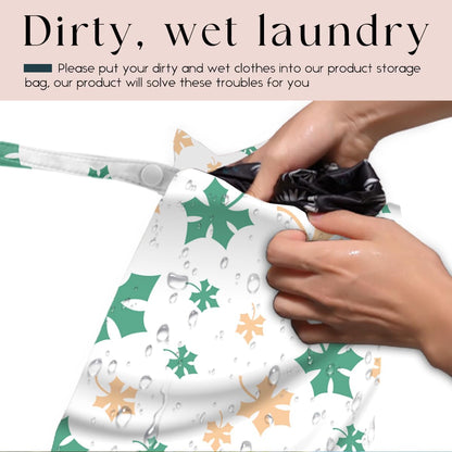Wet Bag Wet Dry Bag Wet Bag for Swimsuit Travel Beach Pool Diapers Dirty Yoga Gym Clothes Toiletries Makeup Bag Waterproof Reusable Cute Daisy Floral Flower