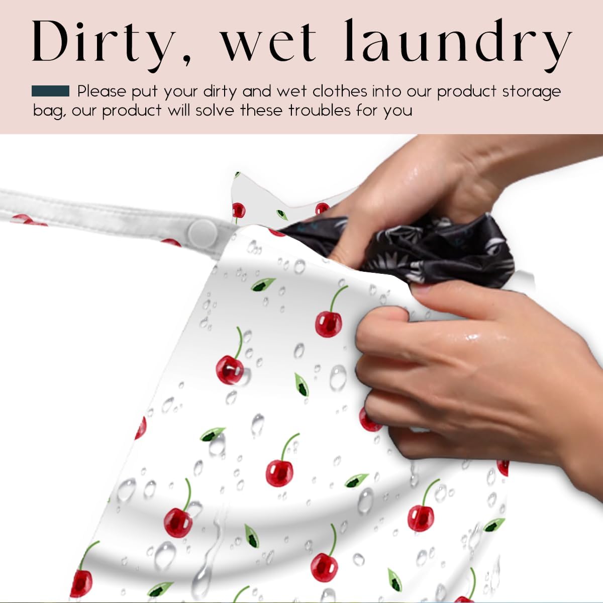 Wet Bag Wet Dry Bag Wet Bag for Swimsuit Travel Beach Pool Diapers Dirty Yoga Gym Clothes Toiletries Makeup Bag Waterproof Reusable Cute Daisy Floral Flower