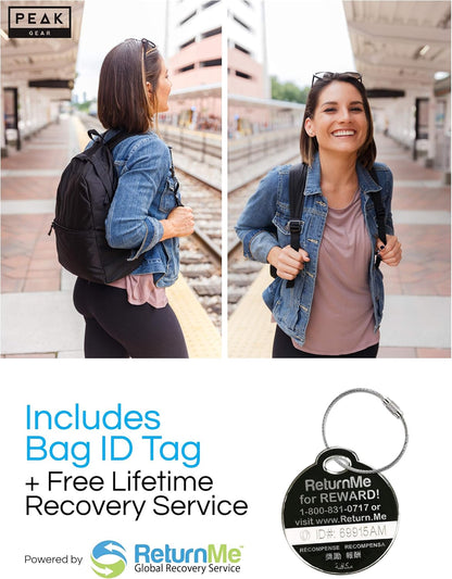 Foldable Backpack - Compact Packable Day Pack - Includes Lifetime Lost & Found ID