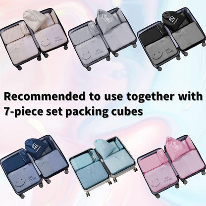Travel Shoe Bag with Handle Holds 2 Pairs of Shoes, Shoe Packing Cubes for Travel (Black, 2 Pack)