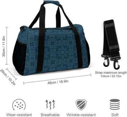Foldable Weekender Travel Duffel Bag Lightweight Carry On Overnight Tote Bag for Women Sport Yoga