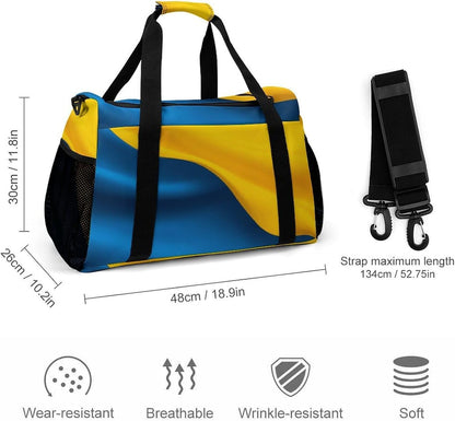 Foldable Weekender Travel Duffel Bag Lightweight Carry On Overnight Tote Bag for Women Sport Yoga