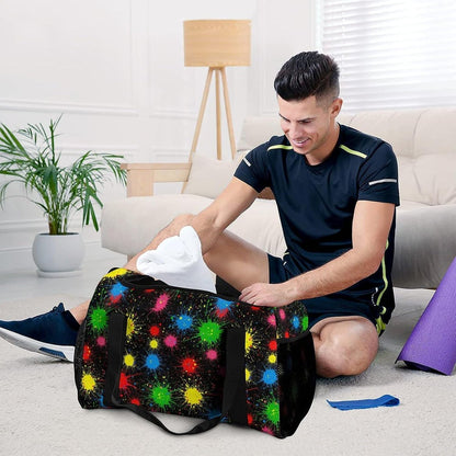 Foldable Weekender Travel Duffel Bag Lightweight Carry On Overnight Tote Bag for Women Sport Yoga