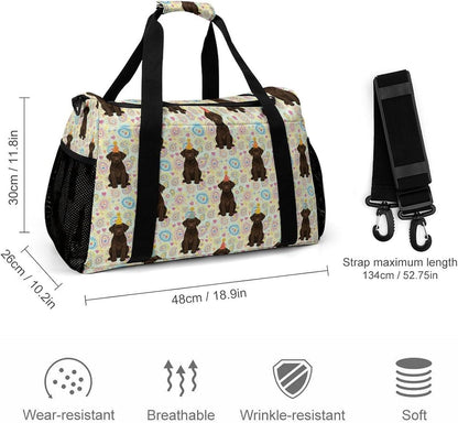 Foldable Weekender Travel Duffel Bag Lightweight Carry On Overnight Tote Bag for Women Sport Yoga