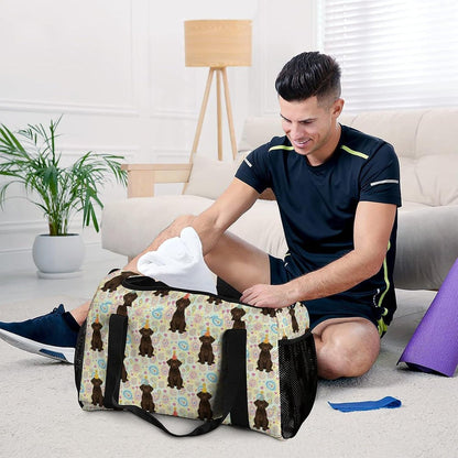 Foldable Weekender Travel Duffel Bag Lightweight Carry On Overnight Tote Bag for Women Sport Yoga