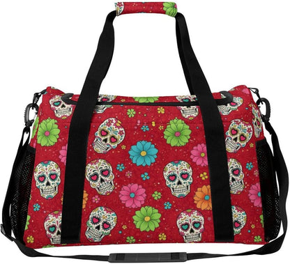 Foldable Weekender Travel Duffel Bag Lightweight Carry On Overnight Tote Bag for Women Sport Yoga