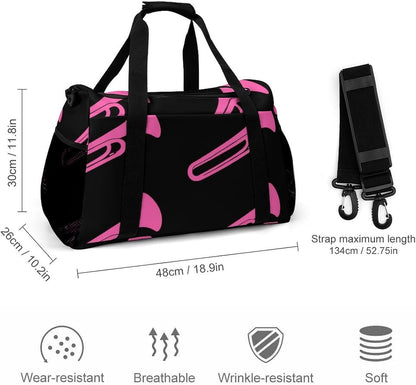 Foldable Weekender Travel Duffel Bag Lightweight Carry On Overnight Tote Bag for Women Sport Yoga