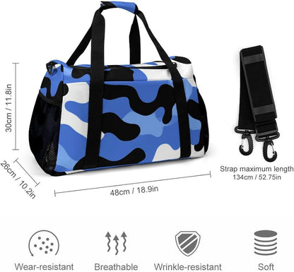 Foldable Weekender Travel Duffel Bag Lightweight Carry On Overnight Tote Bag for Women Sport Yoga