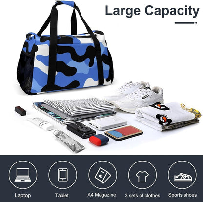 Foldable Weekender Travel Duffel Bag Lightweight Carry On Overnight Tote Bag for Women Sport Yoga
