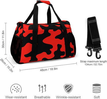 Foldable Weekender Travel Duffel Bag Lightweight Carry On Overnight Tote Bag for Women Sport Yoga
