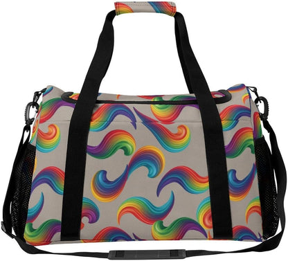 Foldable Weekender Travel Duffel Bag Lightweight Carry On Overnight Tote Bag for Women Sport Yoga