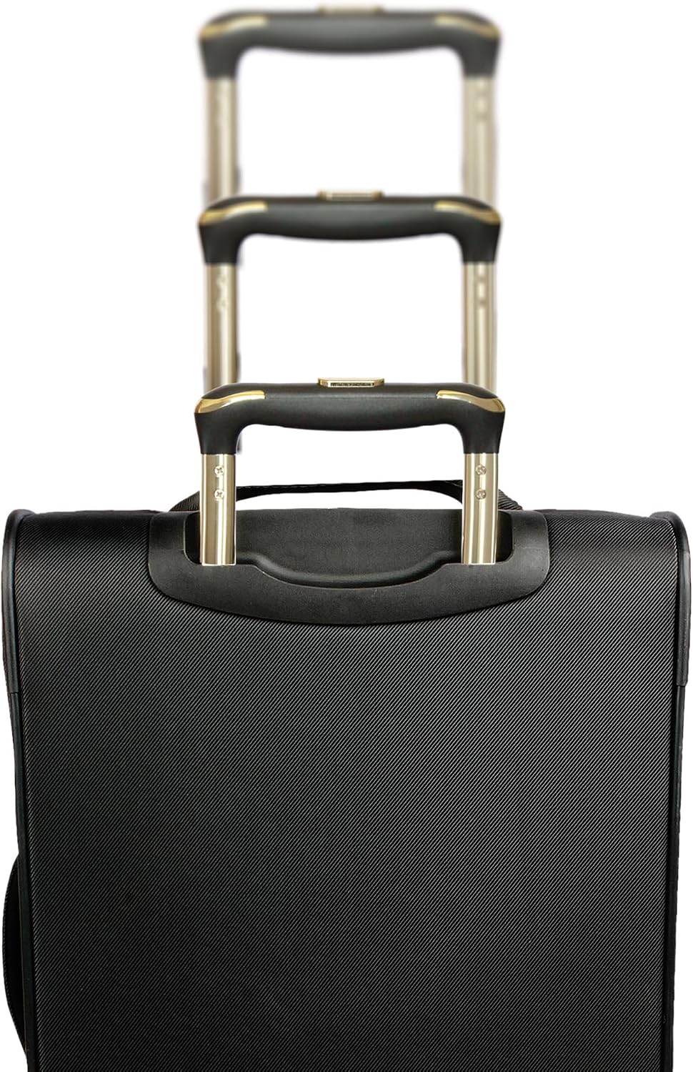 REACTION Chelsea Chevron Quilted Luggage, Black, Underseater, 17-Inch Carry On