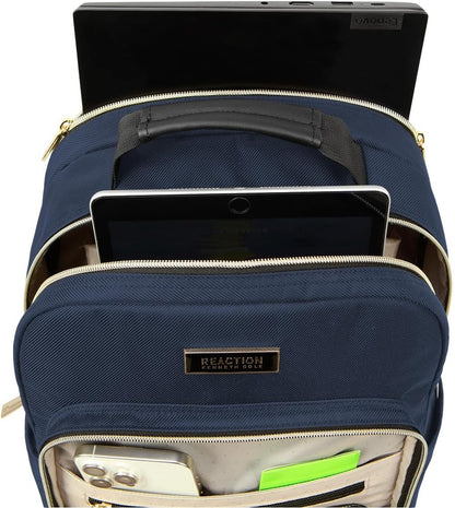 REACTION Chelsea Chevron Quilted Luggage, Black, Underseater, 17-Inch Carry On
