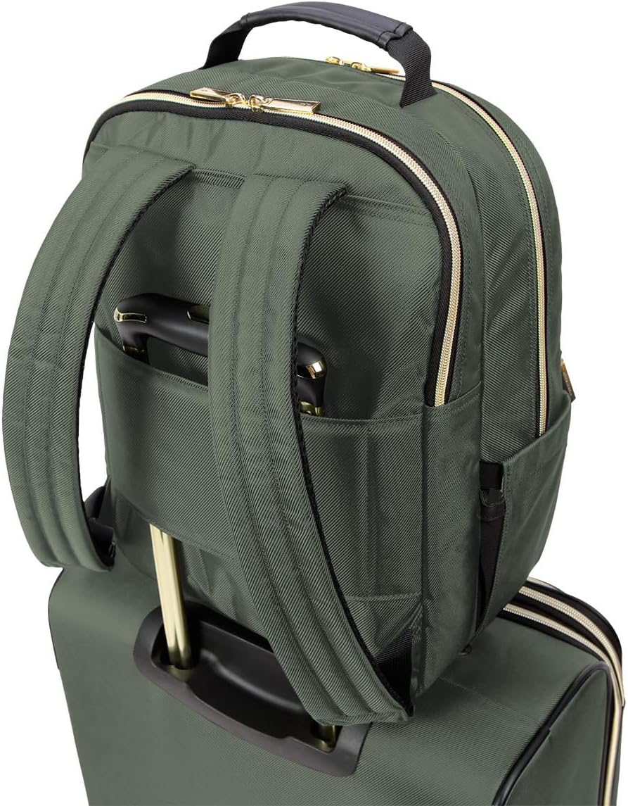REACTION Chelsea Chevron Quilted Luggage, Black, Underseater, 17-Inch Carry On