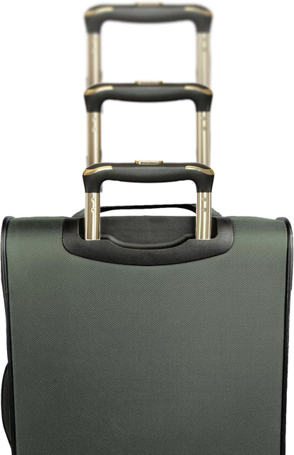REACTION Chelsea Chevron Quilted Luggage, Black, Underseater, 17-Inch Carry On