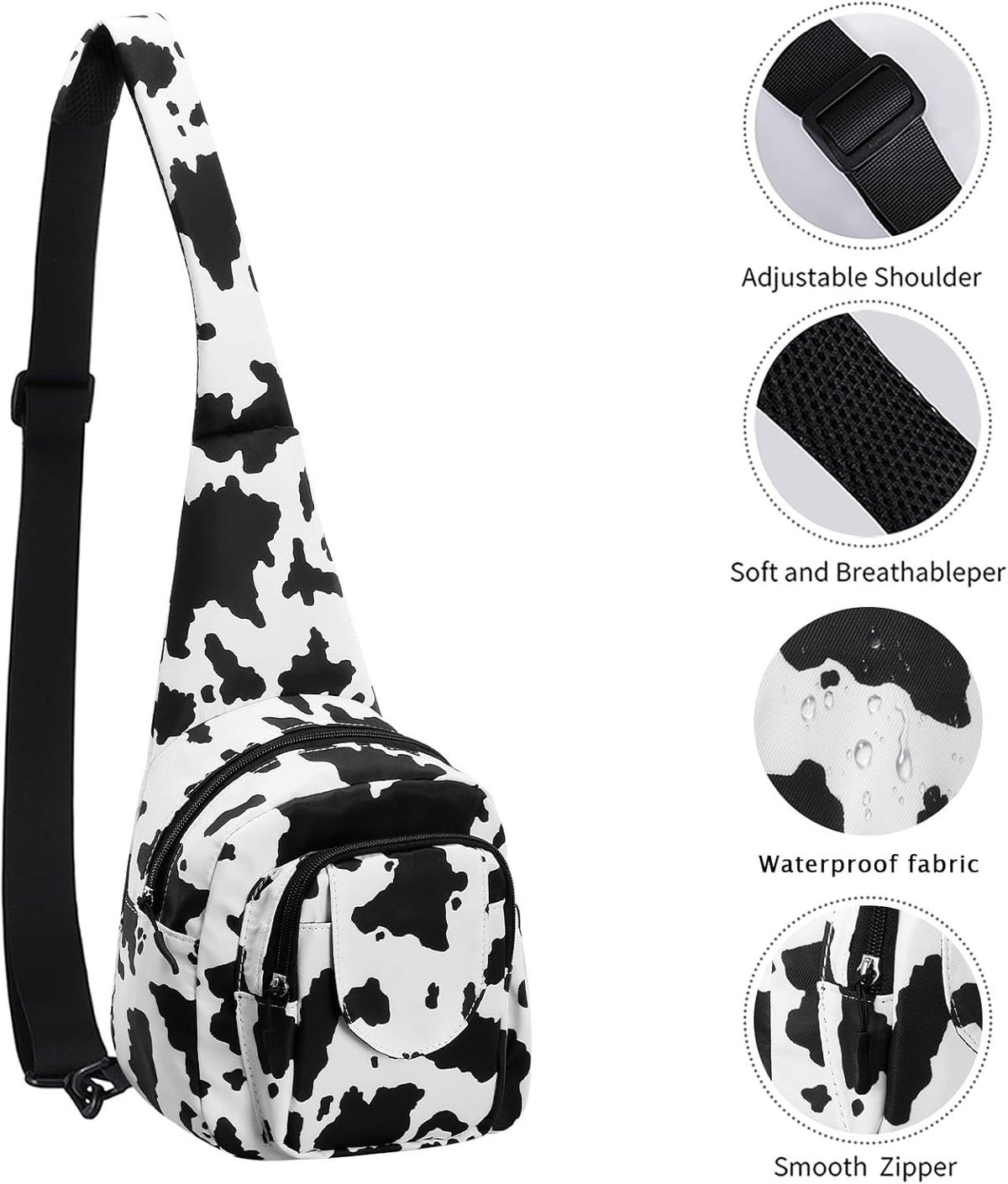 Small Sling Bag for Women Crossbody Backpack Hiking Travel Daypack Chest Bag Lightweight Shoulder Bag